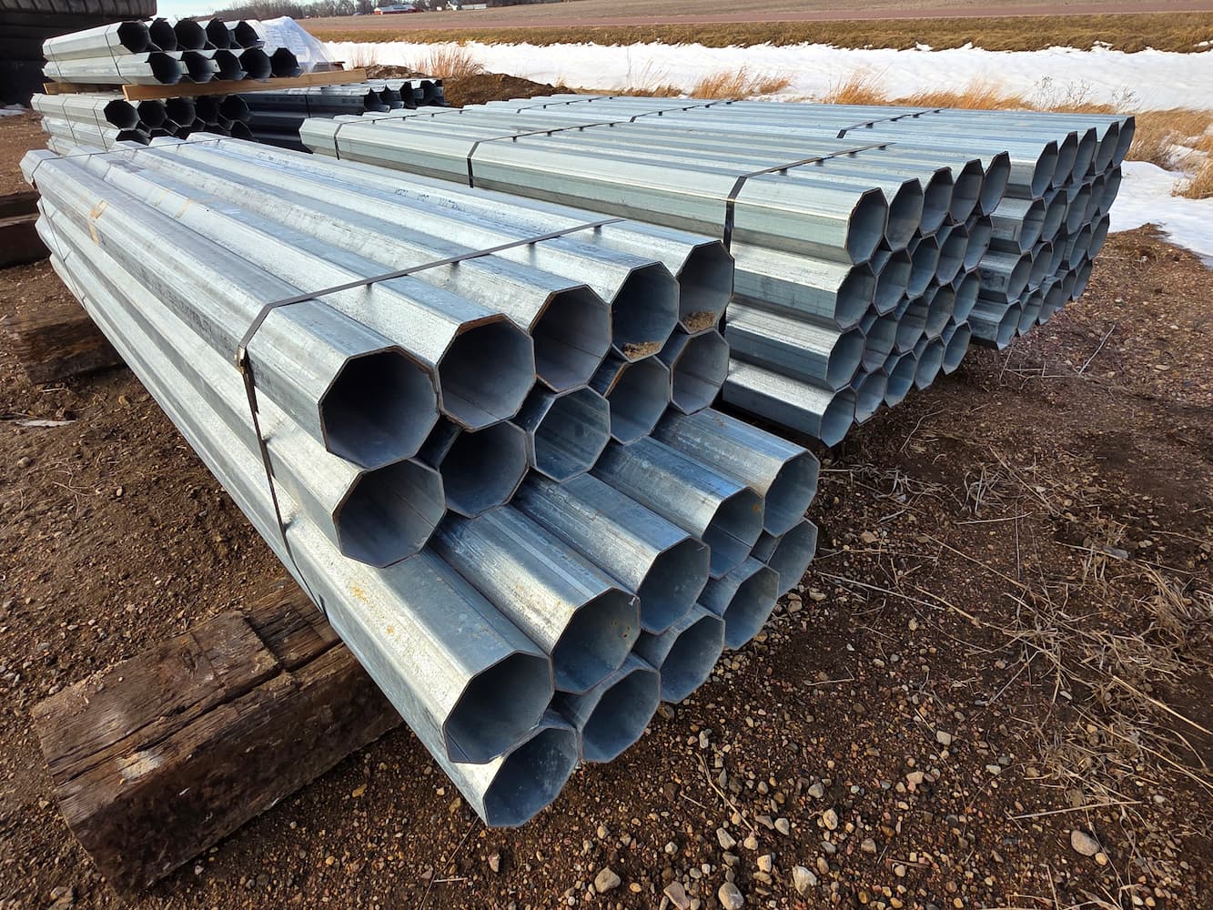 Galvanized Octagon Posts